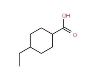 trans-4-Ethylcyclohexanecarboxylic acid (CAS 6833-47-2) - chemical structure image