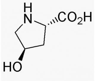 trans-4-Hydroxy-L-proline (CAS 51-35-4) - chemical structure image