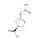 trans-5-Acetoxy-1,3-oxathiolane-2-carboxylic acid (CAS 147027-05-2) - chemical structure image