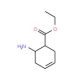 trans-6-Amino-cyclohex-3-enecarboxylic acid ethyl ester (CAS 126474-24-6) - chemical structure image