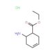 trans-6-Amino-cyclohex-3-enecarboxylic acid ethyl ester hydrochloride (CAS 142547-16-8) - chemical structure image