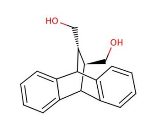 trans-9,10-Dihydro-9,10-ethanoanthracene-11,12-dimethanol (CAS 5445-55-6) - chemical structure image