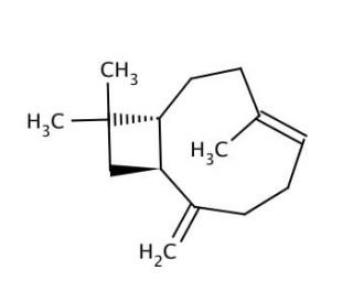 (&minus;)-trans-Caryophyllene (CAS 87-44-5) - chemical structure image