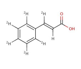 trans-Cinnamic acid-&beta;,2,3,4,5,6-d6 (CAS 91453-04-2) - chemical structure image