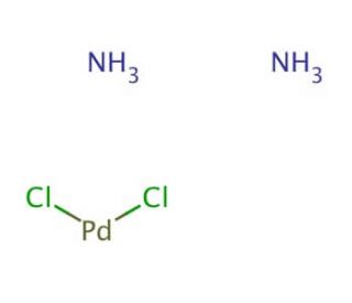 trans-Diamminedichloropalladium(II) (CAS 13782-33-7) - chemical structure image
