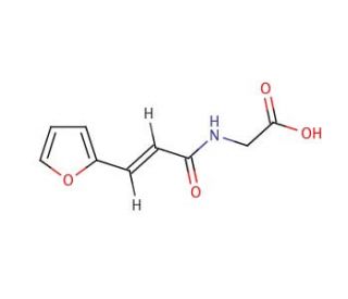 trans-N-(2-Furfurylideneacetyl)glycine (CAS 124882-74-2) - chemical structure image