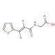 trans-N-(2-Furfurylideneacetyl)glycine (CAS 124882-74-2) - chemical structure image