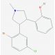 trans-N-Methyl-3-(2-hydroxyphenyl)-4-(2-bromo-5-chlorophenyl)pyrrolidine - chemical structure image