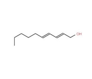 trans,trans-2,4-Decadien-1-ol (CAS 18409-21-7) - chemical structure image
