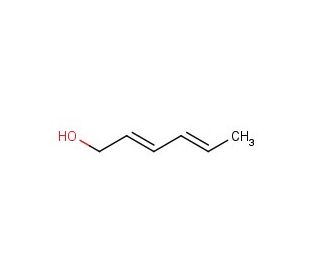 trans,trans-2,4-Hexadien-1-ol (CAS 17102-64-6) - chemical structure image
