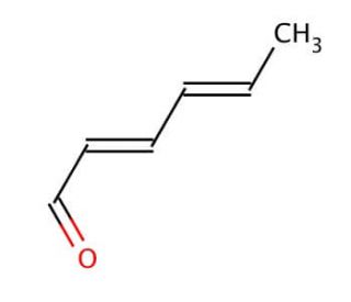 trans,trans-2,4-Hexadienal (CAS 142-83-6) - chemical structure image