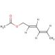 trans,trans-2,4-Hexadienyl acetate (CAS 1516-17-2) - chemical structure image