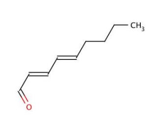 trans,trans-2,4-Nonadienal (CAS 5910-87-2) - chemical structure image
