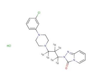 Trazodone-d6 Hydrochloride (CAS 1181578-71-1) - chemical structure image