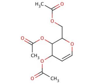 Tri-O-acetyl-D-glucal (CAS 2873-29-2) - chemical structure image