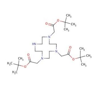 Tri-tert-butyl 1,4,7,10-tetraazacyclododecane-1,4,7-triacetate (CAS 122555-91-3) - chemical structure image