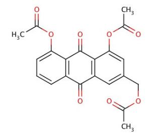 Triacetyl Aloe-emodin (Impurity A) (CAS 25395-11-3) - chemical structure image