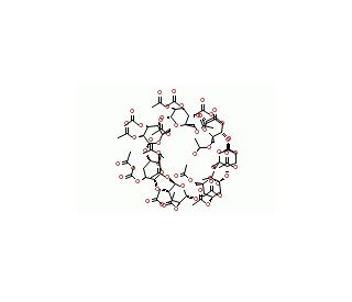 Triacetyl-&beta;-cyclodextrin (CAS 23739-88-0) - chemical structure image