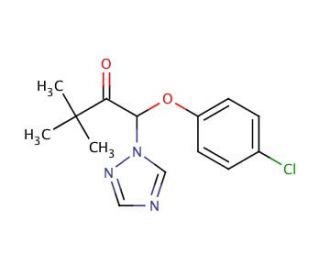 Triadimefon (CAS 43121-43-3) - chemical structure image