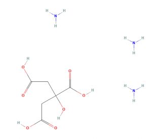 Triammonium citrate (CAS 3458-72-8) - chemical structure image