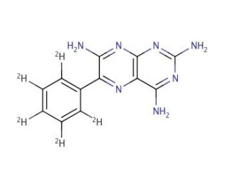 Triamterene-d5 (CAS 396-01-0 (unlabeled)) - chemical structure image
