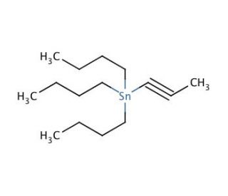 Tributyl(1-propynyl)tin (CAS 64099-82-7) - chemical structure image