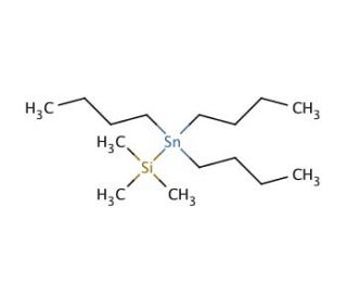 Tributyl(trimethylsilyl)stannane (CAS 17955-46-3) - chemical structure image