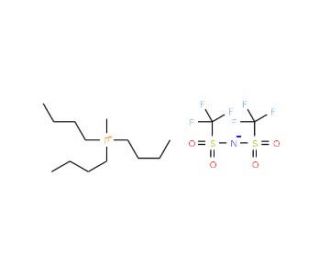 Tributylmethylphosphonium Bis(trifluoromethanesulfonyl)imide (CAS 324575-10-2) - chemical structure image