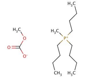 Tributylmethylphosphonium methyl carbonate solution (CAS 120256-45-3) - chemical structure image