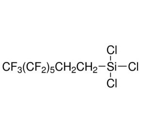 Trichloro(1H,1H,2H,2H-perfluorooctyl)silane (CAS 78560-45-9) - chemical structure image
