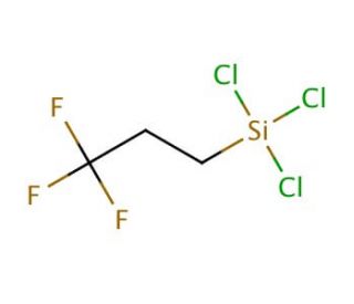Trichloro(3,3,3-trifluoropropyl)silane (CAS 592-09-6) - chemical structure image