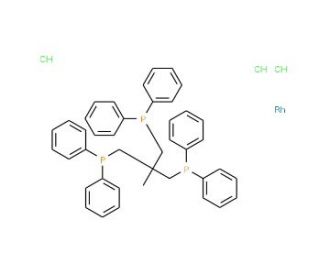 Trichloro[1,1,1-tris(diphenylphosphinomethyl)ethane]rhodium(III) (CAS 62792-06-7) - chemical structure image