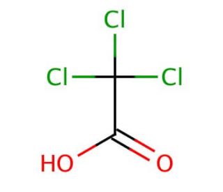 Trichloroacetic acid (CAS 76-03-9) - chemical structure image