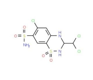 Trichloromethiazide (CAS 133-67-5) - chemical structure image