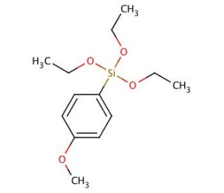 Triethoxy(4-methoxyphenyl)silane (CAS 21130-91-6) - chemical structure image