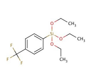 Triethoxy[4-(trifluoromethyl)phenyl]silane (CAS 188748-63-2) - chemical structure image