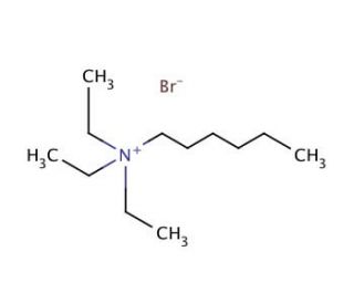 Triethylhexylammonium bromide (CAS 13028-71-2) - chemical structure image