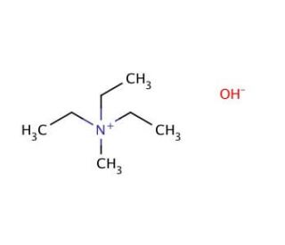 Triethylmethylammonium hydroxide solution (CAS 109334-81-8) - chemical structure image
