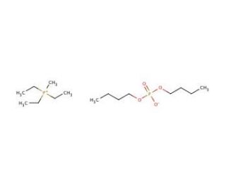 Triethylmethylphosphonium dibutyl phosphate (CAS 947601-92-5) - chemical structure image