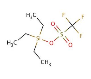 Triethylsilyl trifluoromethanesulfonate (CAS 79271-56-0) - chemical structure image