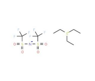 Triethylsulfonium bis(trifluoromethylsulfonyl)imide (CAS 321746-49-0) - chemical structure image