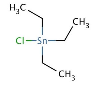 Triethyltin chloride (CAS 994-31-0) - chemical structure image