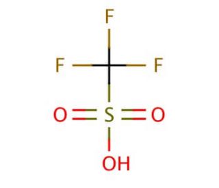 Trifluoromethanesulfonic acid (CAS 1493-13-6) - chemical structure image