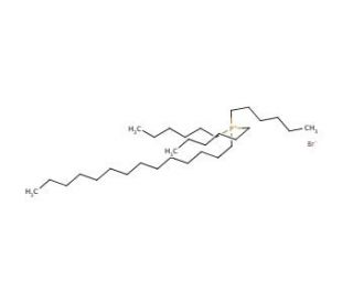 Trihexyltetradecylphosphonium bromide (CAS 654057-97-3) - chemical structure image