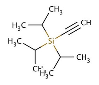 (Triisopropylsilyl)acetylene (CAS 89343-06-6) - chemical structure image