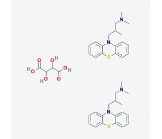 Trimeprazine Hemitartrate Salt (CAS 4330-99-8) - chemical structure image
