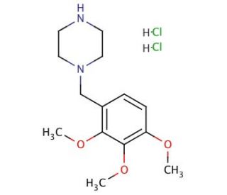 Trimetazidine Dihydrochloride (CAS 13171-25-0) - chemical structure image