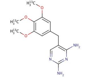 Trimethoprim-13C3 (CAS 1189970-95-3) - chemical structure image