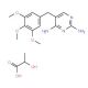Trimethoprim lactate salt (CAS 23256-42-0) - chemical structure image