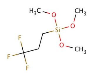Trimethoxy(3,3,3-trifluoropropyl)silane (CAS 429-60-7) - chemical structure image